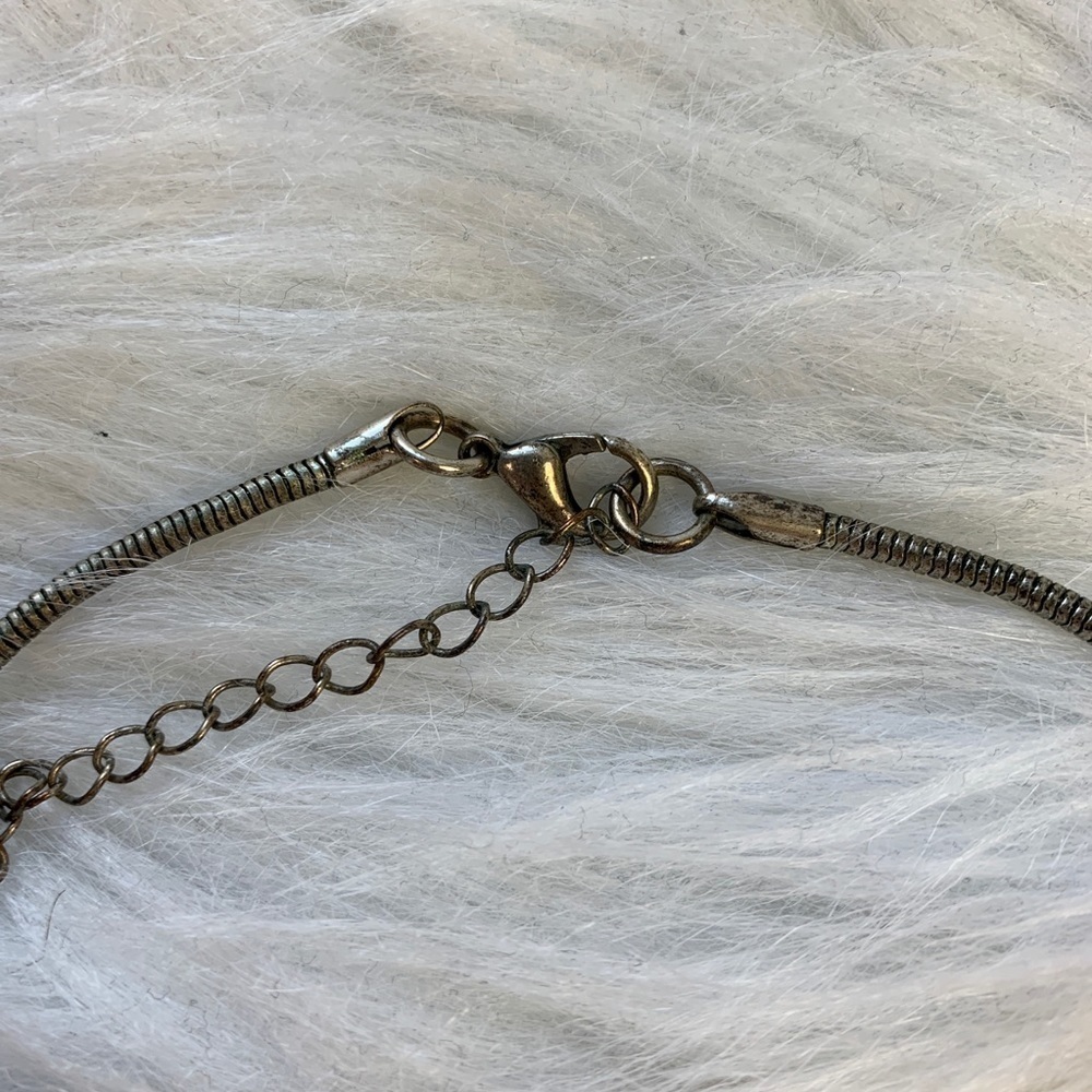 Boutique Silver Rhinestone Statement Necklace - image 3